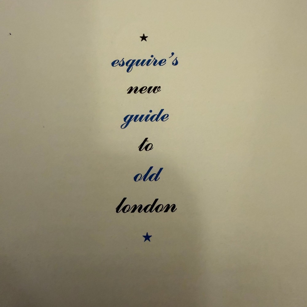 Vintage 1937 Esquires New Guide to Old London Travel Booklet Alan Gregory Art - Picture 4 of 6